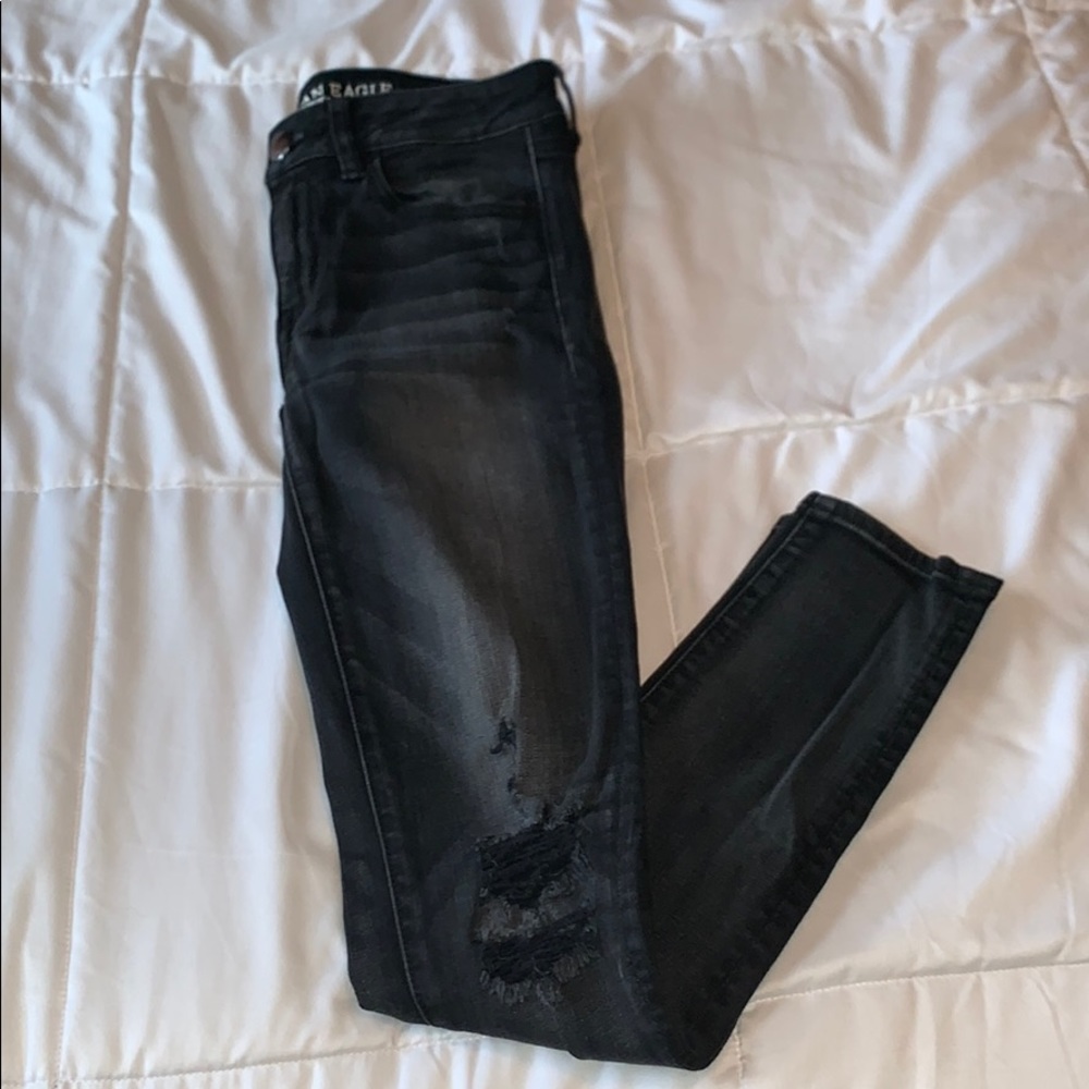 American Eagle black skinny jeans